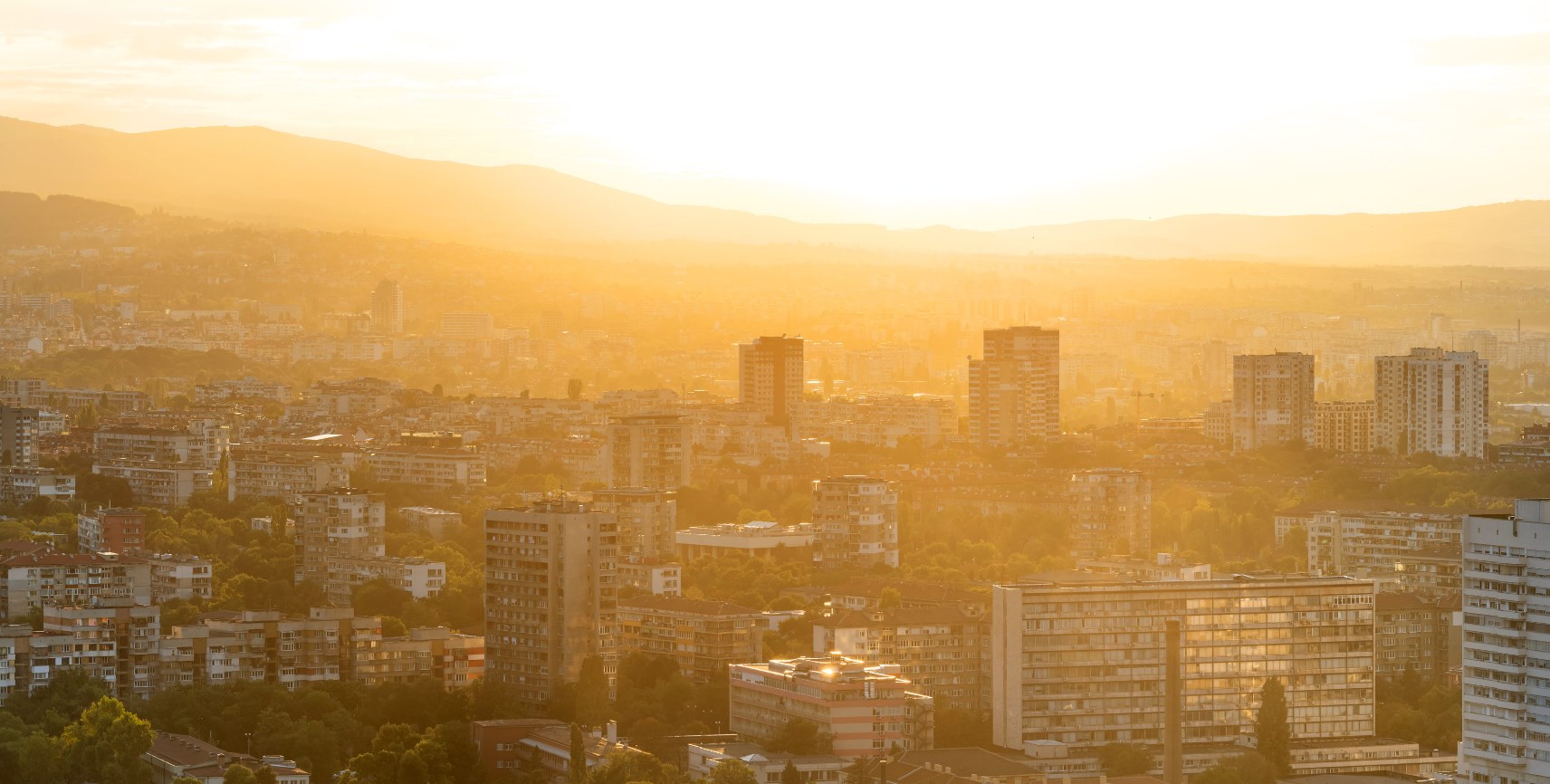Sofia kurz vor Sonnenuntergang